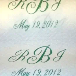 Hand towels - monogrammed